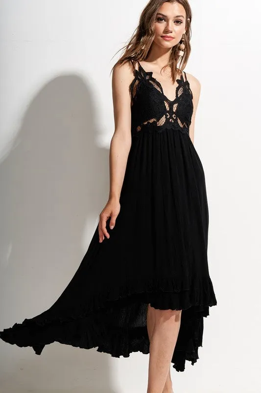 DELLA MIDI DRESS BLACK