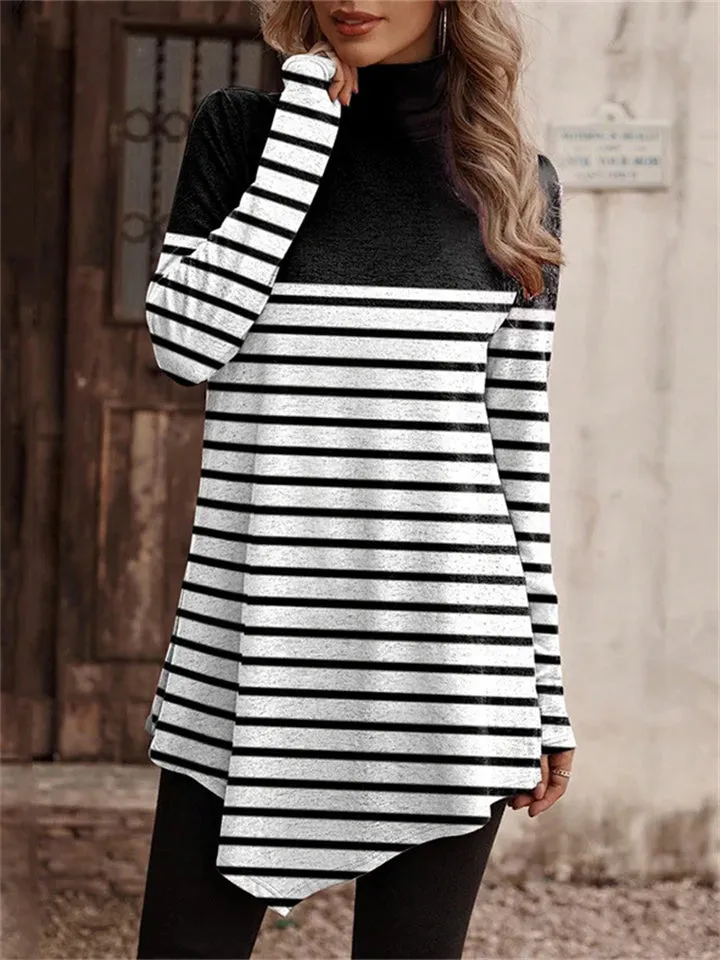 Ethnic Style High Neck Long Sleeve Casual Shirt for Women