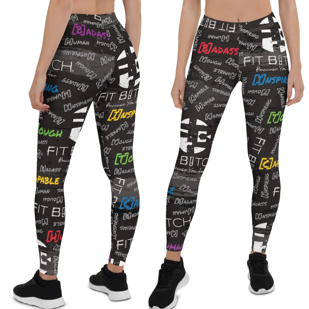 Fit Bitch - Leggings - Graffiti