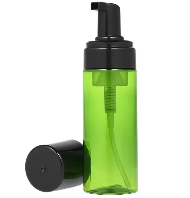 Frosted Foamer Bottle White & Green 100ml , 50ml