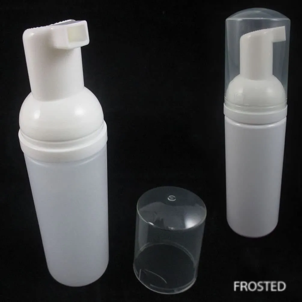 Frosted Foamer Bottle White & Green 100ml , 50ml