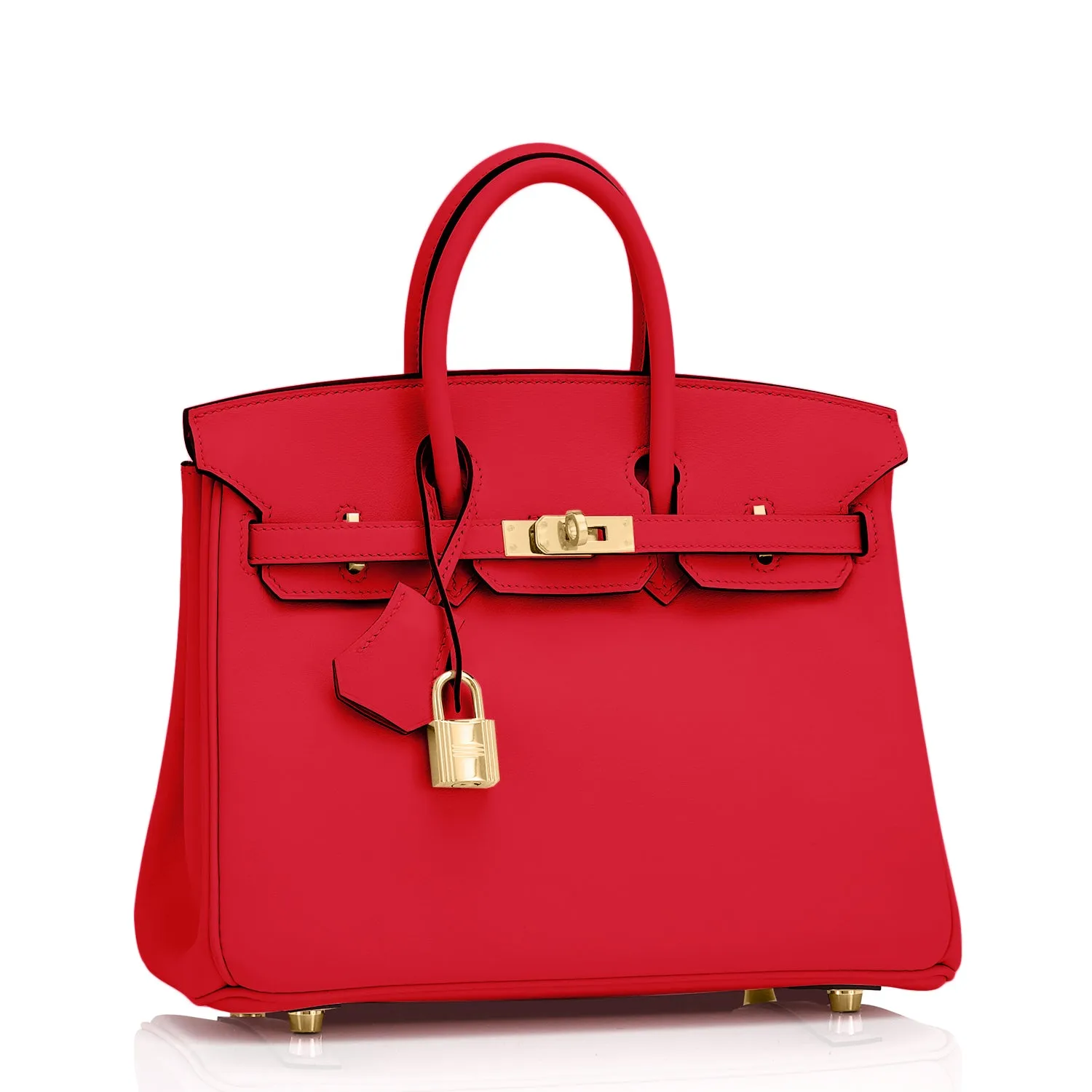 Hermes Birkin 25 Rouge de Coeur Swift Gold Hardware