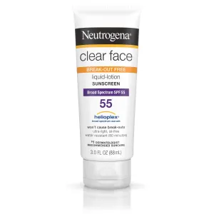 Neutrogena Clear Face Liquid Lotion Sunscreen Broad Spectrum SPF 55